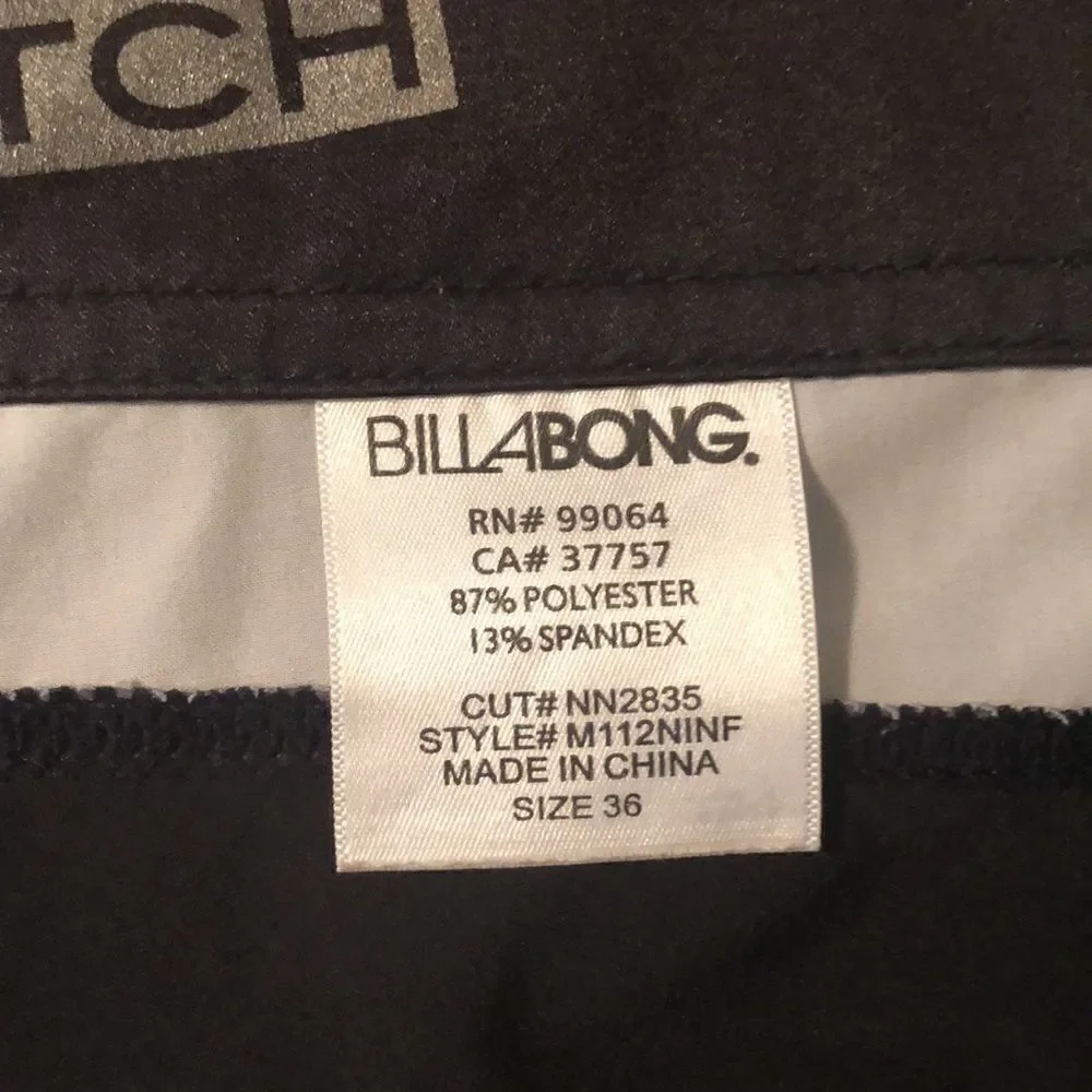 Billabong L ZeroGravityPlatinum Stretch Board Shorts Blue Yellow Gray